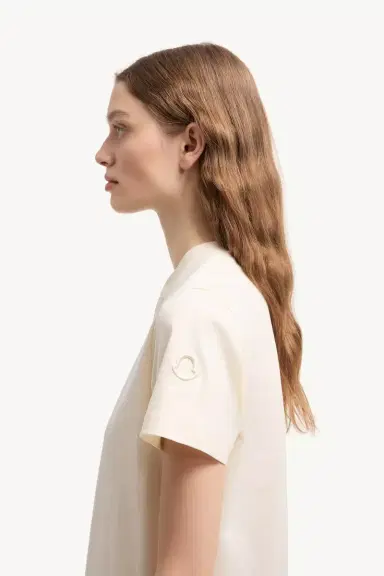 Moncler Embroidered Logo Cotton T-shirt | Thumbnail 4