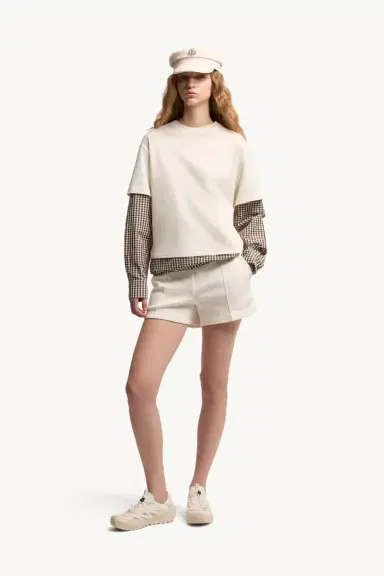 Moncler Layered-effect Vichy Cotton Blend T-shirt | Thumbnail 3
