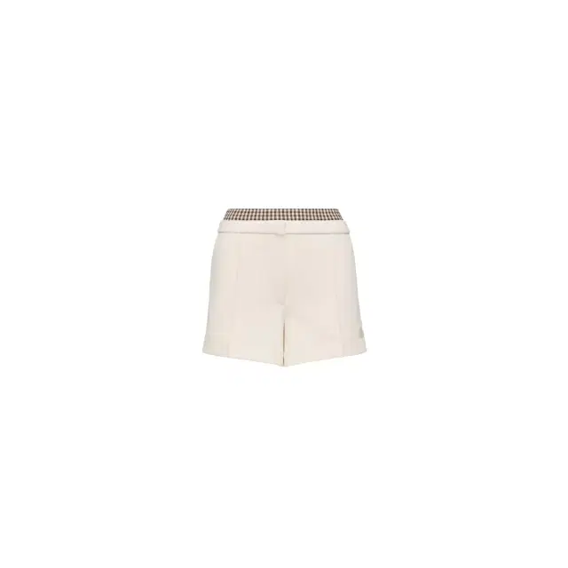 Moncler Layered-effect Vichy Cotton Blend Shorts