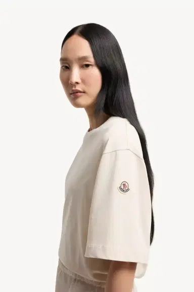 Moncler Cotton Blend Mini T-shirt Dress | Thumbnail 3 Moncler Cotton Blend Mini T-shirt Dress | Thumbnail 3