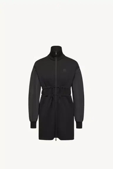 Moncler Cotton Fleece Sweatshirt Zip-up Dress | Thumbnail 2 Moncler Cotton Fleece Sweatshirt Zip-up Dress | Thumbnail 2