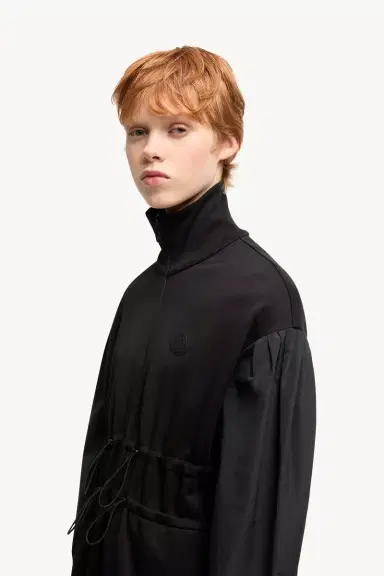 Moncler Cotton Fleece Sweatshirt Zip-up Dress | Thumbnail 4 Moncler Cotton Fleece Sweatshirt Zip-up Dress | Thumbnail 4