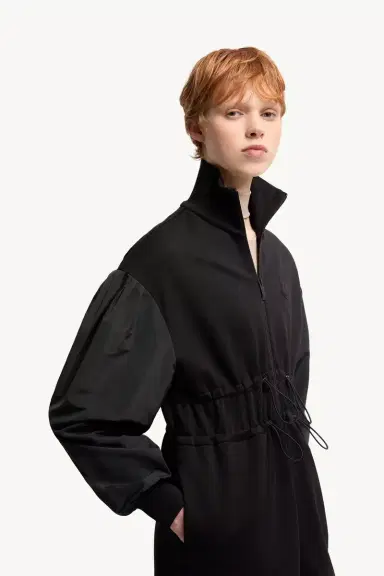 Moncler Cotton Fleece Sweatshirt Zip-up Dress | Thumbnail 7 Moncler Cotton Fleece Sweatshirt Zip-up Dress | Thumbnail 7