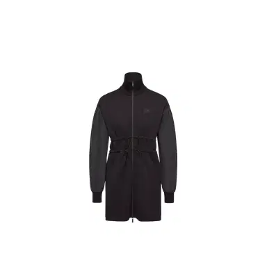 Moncler Cotton Fleece Sweatshirt Zip-up Dress | Thumbnail 1 Moncler Cotton Fleece Sweatshirt Zip-up Dress | Thumbnail 1