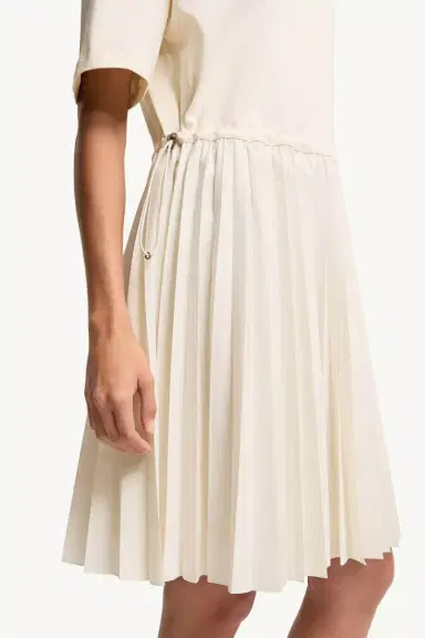 Moncler Pleated Cotton Midi Dress | Thumbnail 6 Moncler Pleated Cotton Midi Dress | Thumbnail 6