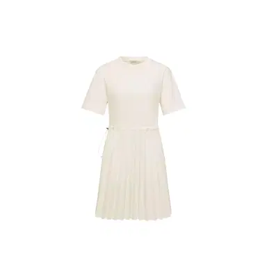 Moncler Pleated Cotton Midi Dress | Thumbnail 1 Moncler Pleated Cotton Midi Dress | Thumbnail 1