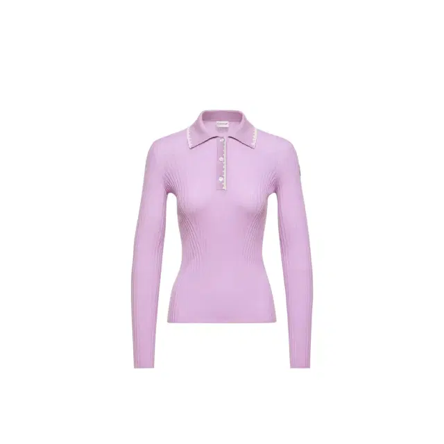 Moncler Wool Long Sleeve Polo Shirt