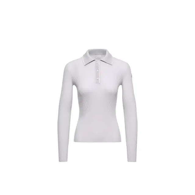 Moncler Wool Long Sleeve Polo Shirt