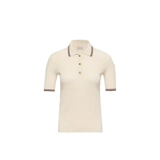 Moncler Rhombus & Logo Pattern Cotton Polo Shirt