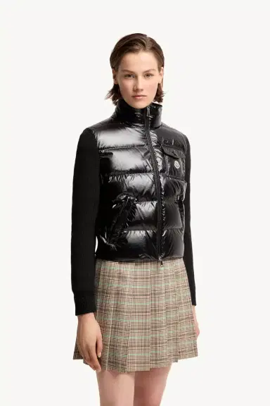 Moncler Padded Zip-up Wool Cardigan | Thumbnail 5