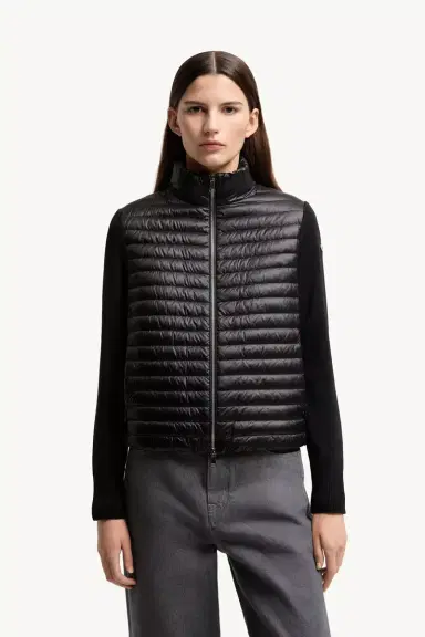 Moncler Padded Wool Zip-up Cardigan | Thumbnail 5 Moncler Padded Wool Zip-up Cardigan | Thumbnail 5