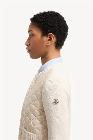 Moncler Geometric-quilted Padded Zip-up Cardigan | Thumbnail 4 Moncler Geometric-quilted Padded Zip-up Cardigan | Thumbnail 4