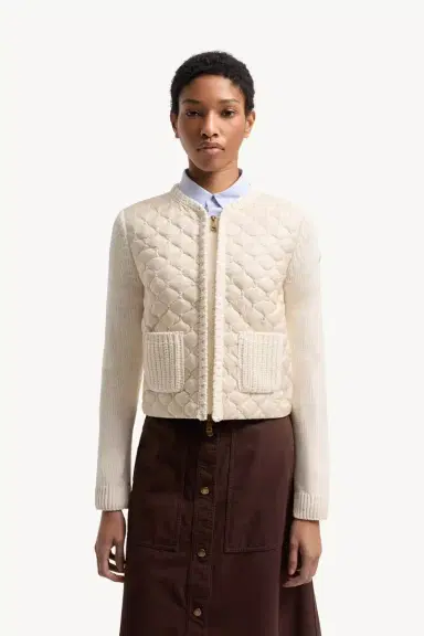 Moncler Geometric-quilted Padded Zip-up Cardigan | Thumbnail 5 Moncler Geometric-quilted Padded Zip-up Cardigan | Thumbnail 5