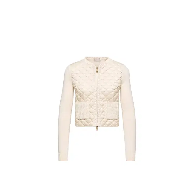 Moncler Geometric-quilted Padded Zip-up Cardigan