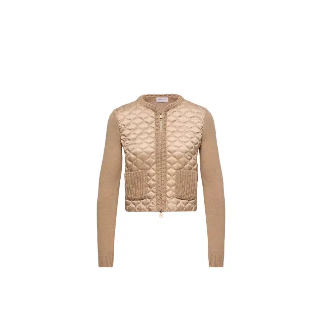 Moncler Geometric-quilted Padded Zip-up Cardigan