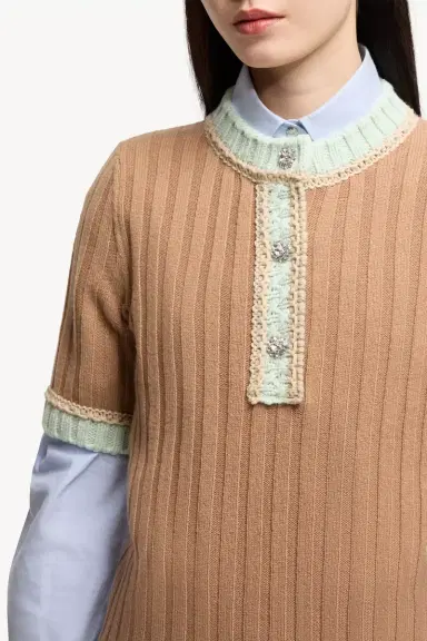 Moncler Jewel Buttons Wool & Cashmere Sweater | Thumbnail 7