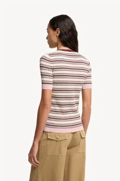 Moncler Striped Cotton T-shirt | Thumbnail 6