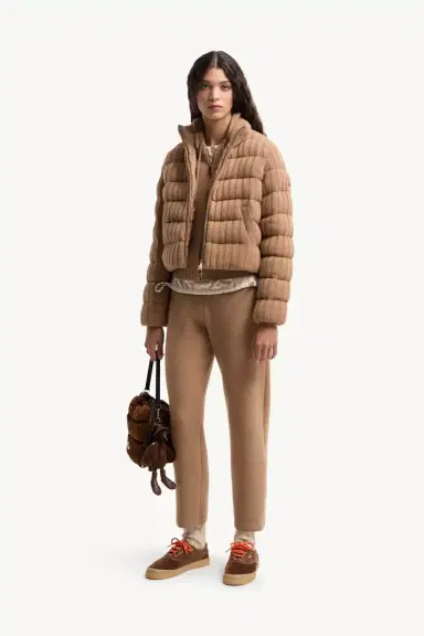 Moncler Wool & Cashmere Blend Cropped Jogging Pants | Thumbnail 3 Moncler Wool & Cashmere Blend Cropped Jogging Pants | Thumbnail 3
