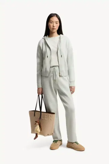 Moncler Wool & Cashmere Blend Cropped Jogging Pants | Thumbnail 2 Moncler Wool & Cashmere Blend Cropped Jogging Pants | Thumbnail 2