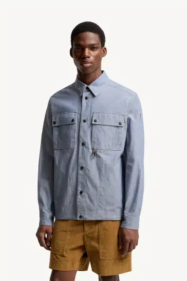 Moncler Grenoble Chambray Long Sleeve Shirt | Thumbnail 5 Moncler Grenoble Chambray Long Sleeve Shirt | Thumbnail 5