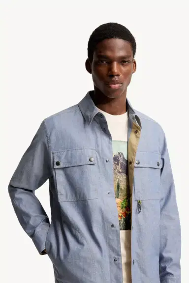 Moncler Grenoble Chambray Long Sleeve Shirt | Thumbnail 7 Moncler Grenoble Chambray Long Sleeve Shirt | Thumbnail 7