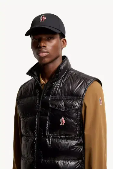 Moncler Grenoble Logo Cotton Baseball Cap | Thumbnail 3