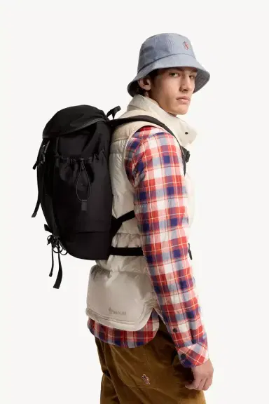 Moncler Grenoble Leather-trimmed Backpack | Thumbnail 3 Moncler Grenoble Leather-trimmed Backpack | Thumbnail 3