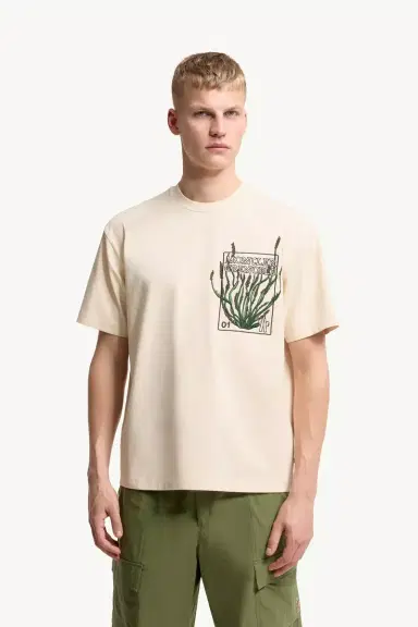 Moncler Grenoble Embroidered Botanical Motif Cotton T-shirt | Thumbnail 5