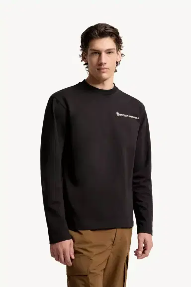Moncler Grenoble Logo Long Sleeve Cotton T-shirt | Thumbnail 5 Moncler Grenoble Logo Long Sleeve Cotton T-shirt | Thumbnail 5
