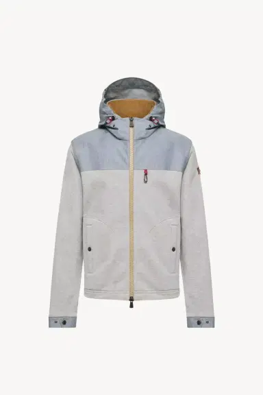 Moncler Grenoble Cotton & Chambray Zip-up Sweatshirt | Thumbnail 2 Moncler Grenoble Cotton & Chambray Zip-up Sweatshirt | Thumbnail 2