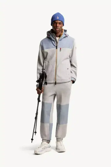 Moncler Grenoble Cotton & Chambray Zip-up Sweatshirt | Thumbnail 3 Moncler Grenoble Cotton & Chambray Zip-up Sweatshirt | Thumbnail 3