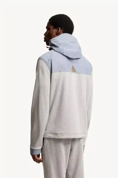 Moncler Grenoble Cotton & Chambray Zip-up Sweatshirt | Thumbnail 6 Moncler Grenoble Cotton & Chambray Zip-up Sweatshirt | Thumbnail 6