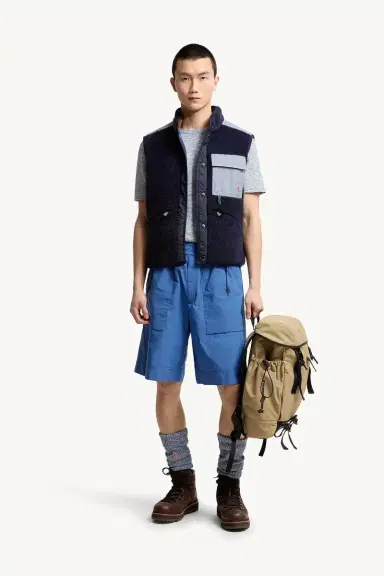 Moncler Grenoble Teddy & Chambray Vest | Thumbnail 3 Moncler Grenoble Teddy & Chambray Vest | Thumbnail 3