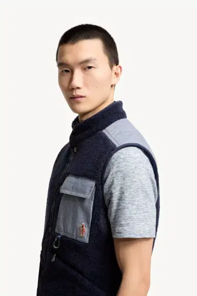 Moncler Grenoble Teddy & Chambray Vest | Thumbnail 4 Moncler Grenoble Teddy & Chambray Vest | Thumbnail 4