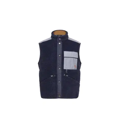 Moncler Grenoble Teddy & Chambray Vest | Thumbnail 1 Moncler Grenoble Teddy & Chambray Vest | Thumbnail 1
