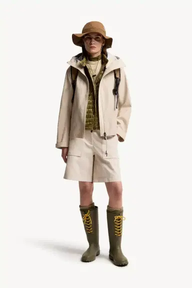 Moncler Grenoble Chartres Linen Blend Hooded Jacket | Thumbnail 3 Moncler Grenoble Chartres Linen Blend Hooded Jacket | Thumbnail 3