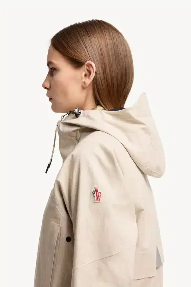 Moncler Grenoble Chartres Linen Blend Hooded Jacket | Thumbnail 4 Moncler Grenoble Chartres Linen Blend Hooded Jacket | Thumbnail 4