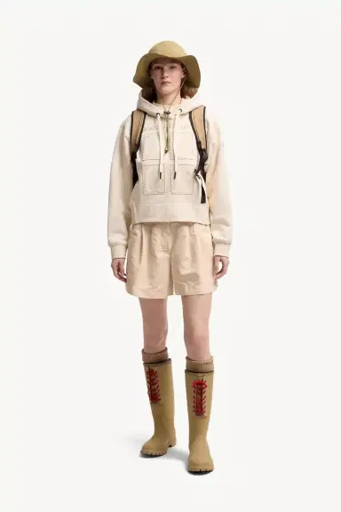 Moncler Grenoble Cotton & Linen Blend Shorts | Thumbnail 3 Moncler Grenoble Cotton & Linen Blend Shorts | Thumbnail 3