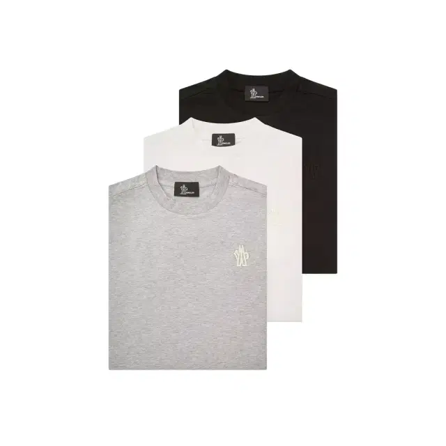 Moncler Grenoble Logo Patch Cotton Blend T-shirt (three Pack)