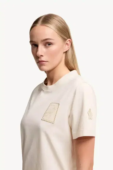 Moncler Grenoble Botanical Patch Cotton Blend T-shirt | Thumbnail 3 Moncler Grenoble Botanical Patch Cotton Blend T-shirt | Thumbnail 3
