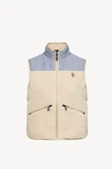 Moncler Grenoble Teddy & Chambray Vest | Thumbnail 2 Moncler Grenoble Teddy & Chambray Vest | Thumbnail 2