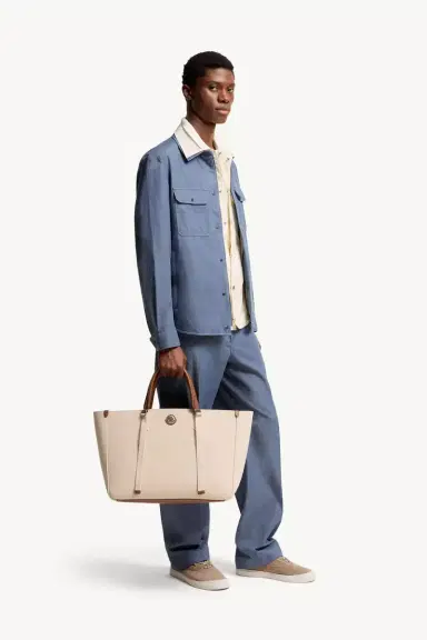 Moncler Carlo Canvas Tote Bag | Thumbnail 3