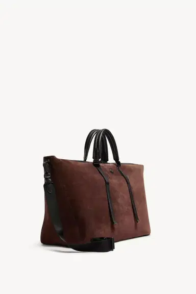 Moncler Carlo Suede Duffle Bag | Thumbnail 4 Moncler Carlo Suede Duffle Bag | Thumbnail 4