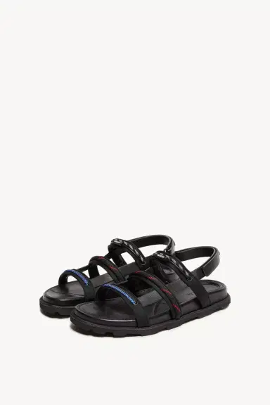 Moncler Vera Isla Leather Sandals | Thumbnail 4 Moncler Vera Isla Leather Sandals | Thumbnail 4