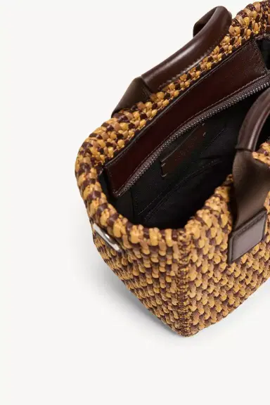 Moncler Micro Caradoc Raffia Tote Bag | Thumbnail 6 Moncler Micro Caradoc Raffia Tote Bag | Thumbnail 6