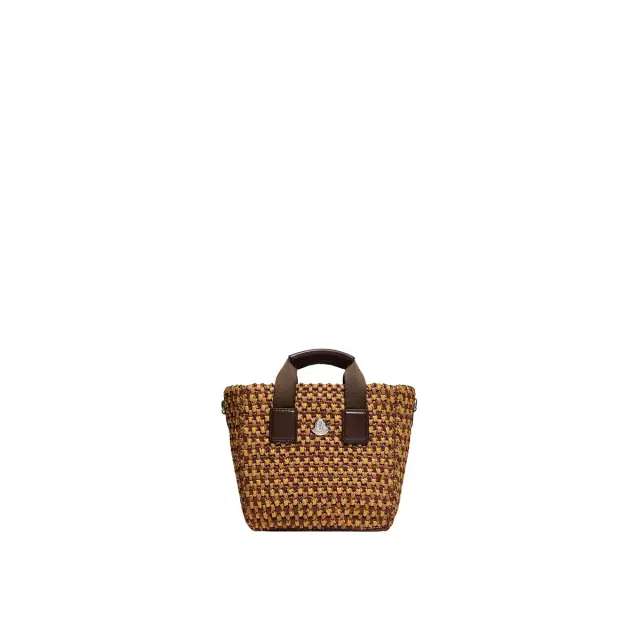 Moncler Micro Caradoc Raffia Tote Bag