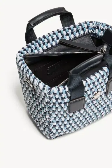 Moncler Micro Caradoc Raffia Tote Bag | Thumbnail 6