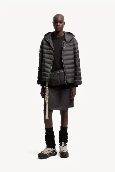 Moncler + Rick Owens Ziplock Hooded Short Down Jacket | Thumbnail 4 Moncler + Rick Owens Ziplock Hooded Short Down Jacket | Thumbnail 4