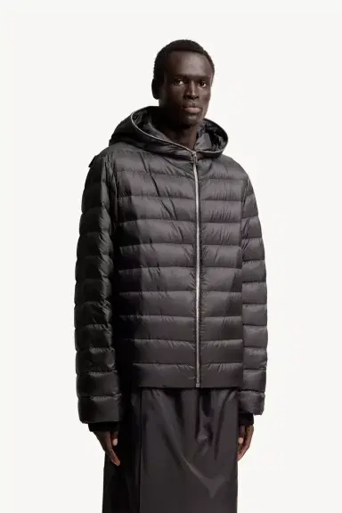 Moncler + Rick Owens Ziplock Hooded Short Down Jacket | Thumbnail 7 Moncler + Rick Owens Ziplock Hooded Short Down Jacket | Thumbnail 7