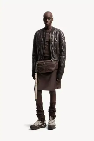 Moncler + Rick Owens Geocamo Nappa Leather Bomber Jacket | Thumbnail 3 Moncler + Rick Owens Geocamo Nappa Leather Bomber Jacket | Thumbnail 3